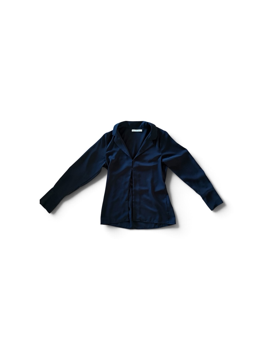 Abercrombie Satin Long-Sleeve Black